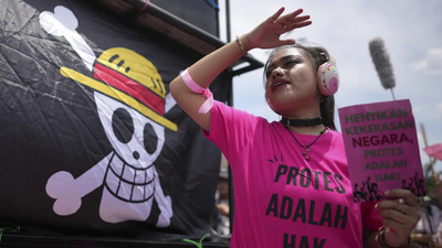 File photo (Picture credit: AP) What the 'One Piece' pirate flag means in Gen Z protests