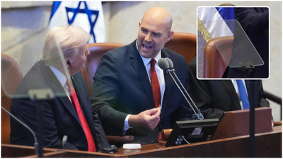 Israeli speaker jokes about UN teleprompter glitch before Donald Trump’s Knesset speech (Picture credit: AP) ‘It is working beautifully’: Israeli speaker jokes about UN teleprompter glitch before Donald Trump’s Knesset speech - watch