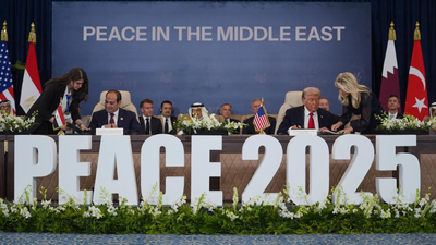 Donald Trump signs Gaza peace deal in Egypt summit (Picture credit: AP) ‘This took 3,000 years': Donald Trump signs Gaza peace deal in Egypt summit; claims agreement will 'hold up’