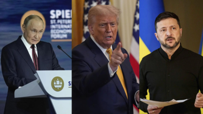 Vladimir Putin (left), Donald Trump, Volodymyr Zelenskyy (AP) The Tomahawk ultimatum: Trump's warning shot to Moscow; Putin told to end war or face US wrath