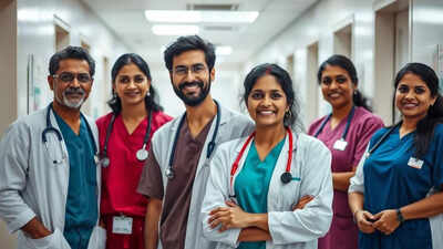 Representative image (AI-generated) Indian doctors and nurses form backbone of global health systems, says OECD report
