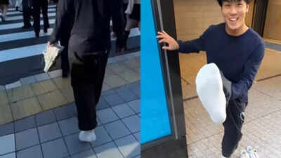 No shoes, no problem: Influencer walks Tokyo streets in white socks; viral test stuns internet