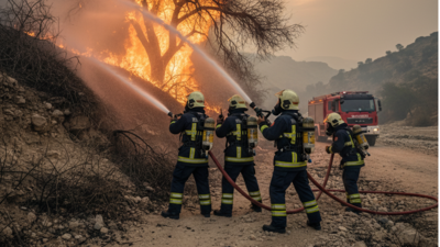 Oman fire-services jump into action as blaze erupts near Nizwa’s Wadi Al Abyad — no injuries, fire brought under control