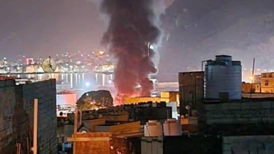 (Picture from X) 'Limited military operation': Saudi Arabia bombs Yemeni port; targets alleged weapon shipment that arrived from UAE