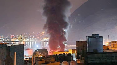 Airstrikes in Mukalla port (Image/X@Alpha7021) Escalation in Mukalla: Yemen declares emergency after Saudi Arabia bombs port; 72-hour blockade imposed