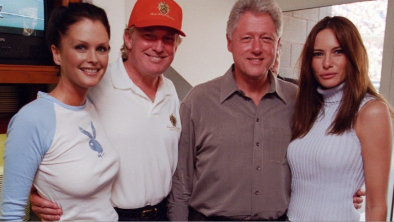 Bill Clinton with Donald Trump