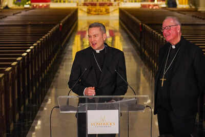 Bishop Ronald Hicks speaks during a news conference, Thursday, Dec.18, 2025 in New York. (AP Photo/Ryan Murphy) First American Pope appoints Bishop Ronald Hicks as New York’s next archbishop