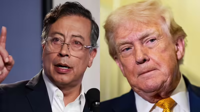 File pics 'Appreciate his call and tone': Colombia President 'explains' to Donald Trump drug 'situation'; plan to meet in future