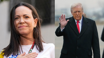 ‘Unique commitment to freedom’: Venezuela opposition leader Machado meets Trump at White House; presents her Nobel prize