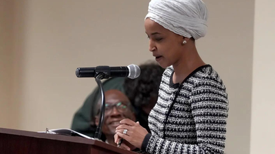<p>Rep. Ilhan Omar, D-Minn., speaks during a town hall in Minneapolis, where she was attacked with an unidentified substance</p>
<p>” decoding=”async” fetchpriority=”high”></p>
</div>
<div>
<p><span title= Watch: US Democratic representative Ilhan Omar sprayed with unknown substance during speech in Minneapolis