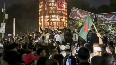 Bangladesh has been in turmoil since the killing of youth leader Sharif Osman Hadi (File photo) Hindu businessman seriously injured after being hacked, set on fire in Bangladesh