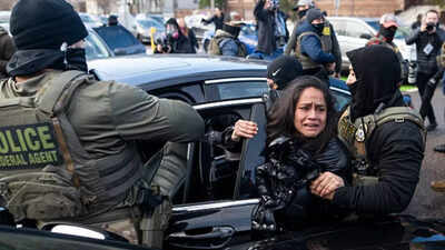 Watch: ICE agents smash window, drag 'disabled' woman from car in Minneapolis protest clash