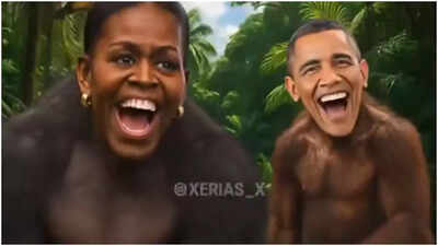 ‘DISGUSTING’: Trump’s AI Video Of Obamas As Monkeys Kicks Off Storm; Dems Seethe At ‘RACISM’ ‘DISGUSTING’: Trump’s AI Video Of Obamas As Monkeys Kicks Off Storm; Dems Seethe At ‘RACISM’