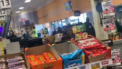 Watch: Students storm Cincinnati Kroger store during anti-ICE protest, throw cans and bottles