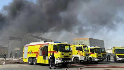 A large fire broke out at an Abu Dhabi warehouse on February 23; emergency teams worked through the morning to control the blaze / Image: file Fire breaks out at warehouse in Abu Dhabi’s Al Muzoon industrial area, no injuries reported