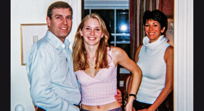 Andrew pictured with Virginia Giuffre and Ghislaine Maxwell/ US Department of Justice via Press Association Epstein Files: New email shows Ghislaine Maxwell explains controversial photo of Prince Andrew and Virginia Giuffre