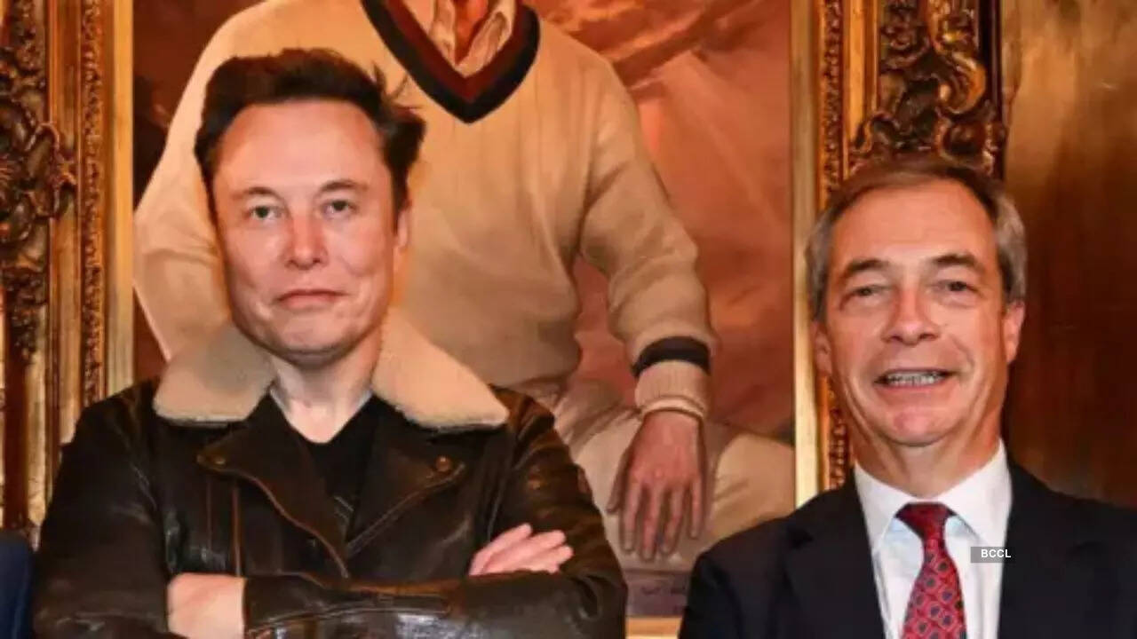 Elon Musk and Nigel Farage Elon Musk and Nigel Farage