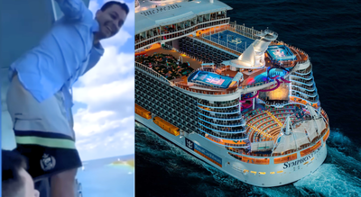 Drunk passenger who jumped 100 feet off cruise ship recounts ‘cement-like’ impact in shark-infested waters/ Imaage: Youtube Drunk passenger who jumped 100 feet off cruise ship recounts ‘cement-like’ impact in shark-infested waters