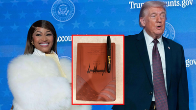 Nicki Minaj reveals her ‘most meaningful’ gift – a Bible signed by Trump