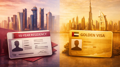 Qatar’s 10-year residency and UAE Golden Visa offer long-term options for entrepreneurs, investors, work, investment/Representative Iamge Qatar 10-year residency permit or UAE Golden Visa: Which works best for entrepreneurs, investors?