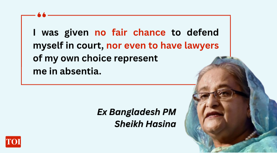 Sheikh Hasina on her trial