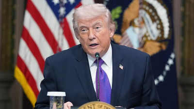 US President Donald Trump (AP photo) Bigger US strike on Iran today? Trump’s 'mild' warning as 48-hour deadline expires today