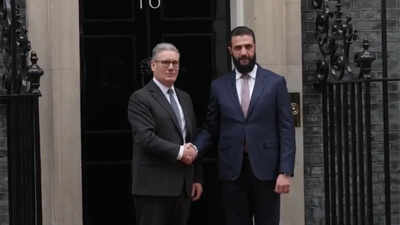 Syrian President al-Sharaa meets Starmer on first UK visit after years of strain; migration, border security on agenda