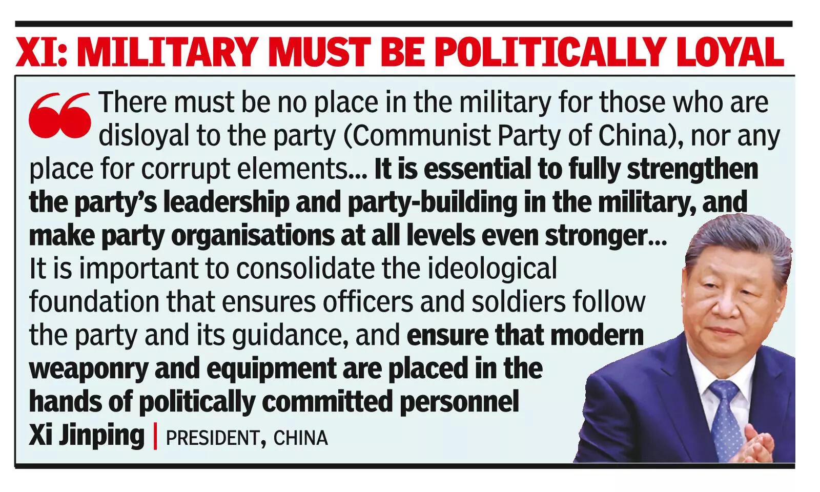 China asserts need for more power as Trump embraces war