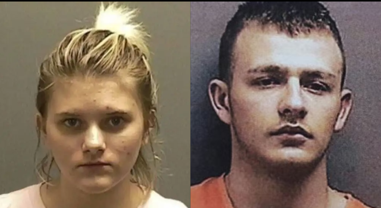 Mugshot photograph of Erin Caffey, who was 16, and her boyfriend Charlie Wilkinson, who was 20 at the time/ Image: Murderpedia Erin mugshot