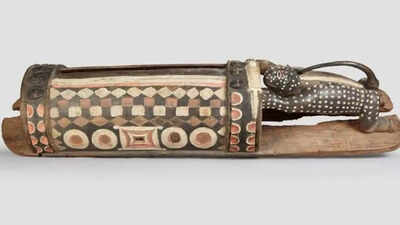 France returns African talking drum: The sacred instrument that once 'spoke' to entire villages and warned of danger