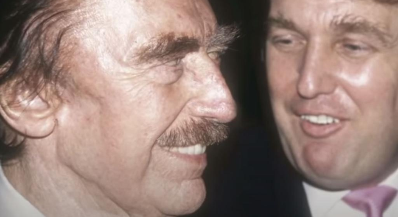Fred Trump with his son Donald. Picture: ABC News
