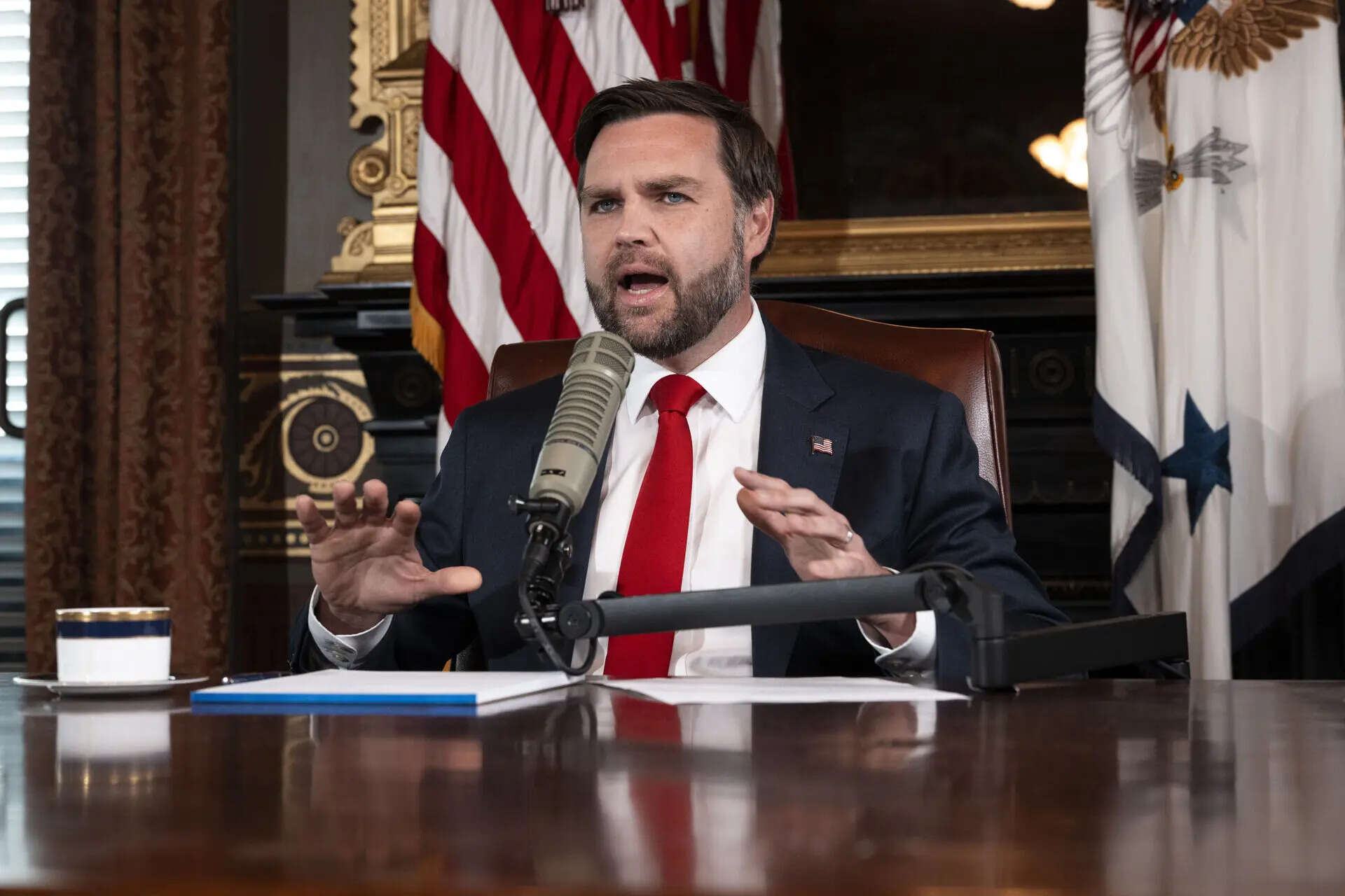 Vice President JD Vance hosts an episode of JD Vance