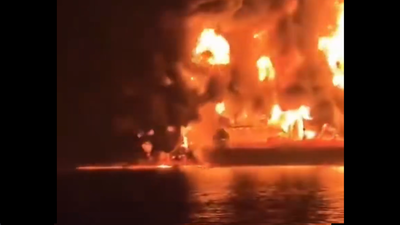 Watch: Video shows huge blaze after blasts hit oil tankers off Iraq’s Basra coast