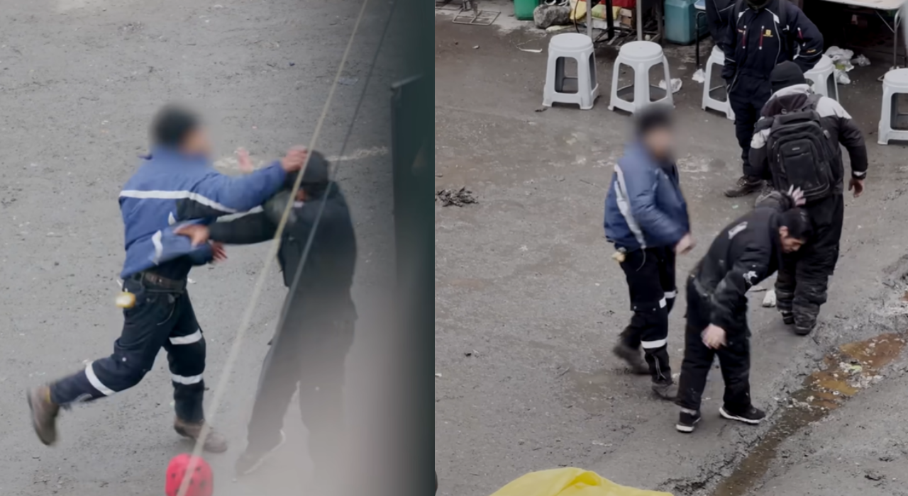 Miners drink heavily in the streets, while fights erupt frequently, leaving the town tense and chaotic.