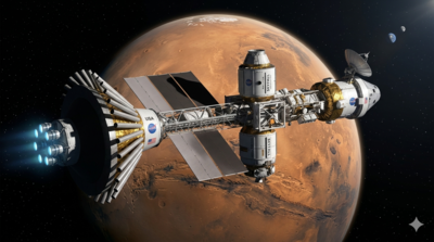Image: AI Generated NASA announces nuclear-powered mission: Skyfall helicopters to reach Mars by 2028