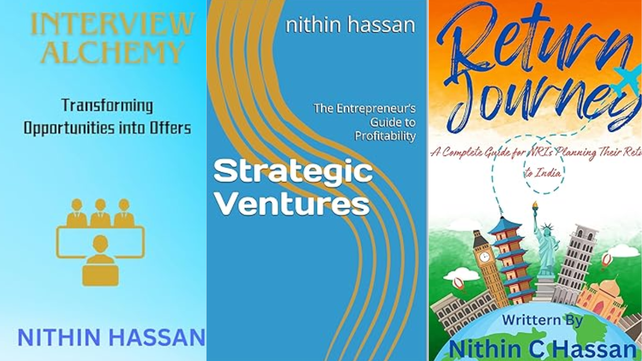 Nithin Hassan's books Nithin's books