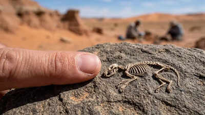 PC: Google Gemini Rare discovery: Tiny 1-centimetre fossil found in Mongolia’s Gobi desert shocks scientists