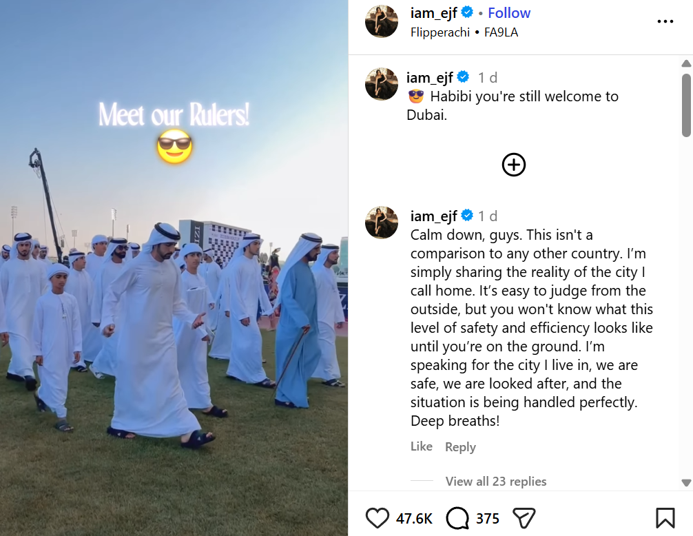 Screengrab of Erica J Fernandes' video and clarification that many people said struck a chord Screengrab of Erica J Fernandes' video and clarification that many people said struck a chord 