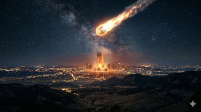 Image: AI Generated Texas meteor sighting: Did a space rock really crash through a Houston woman’s roof? What NASA says