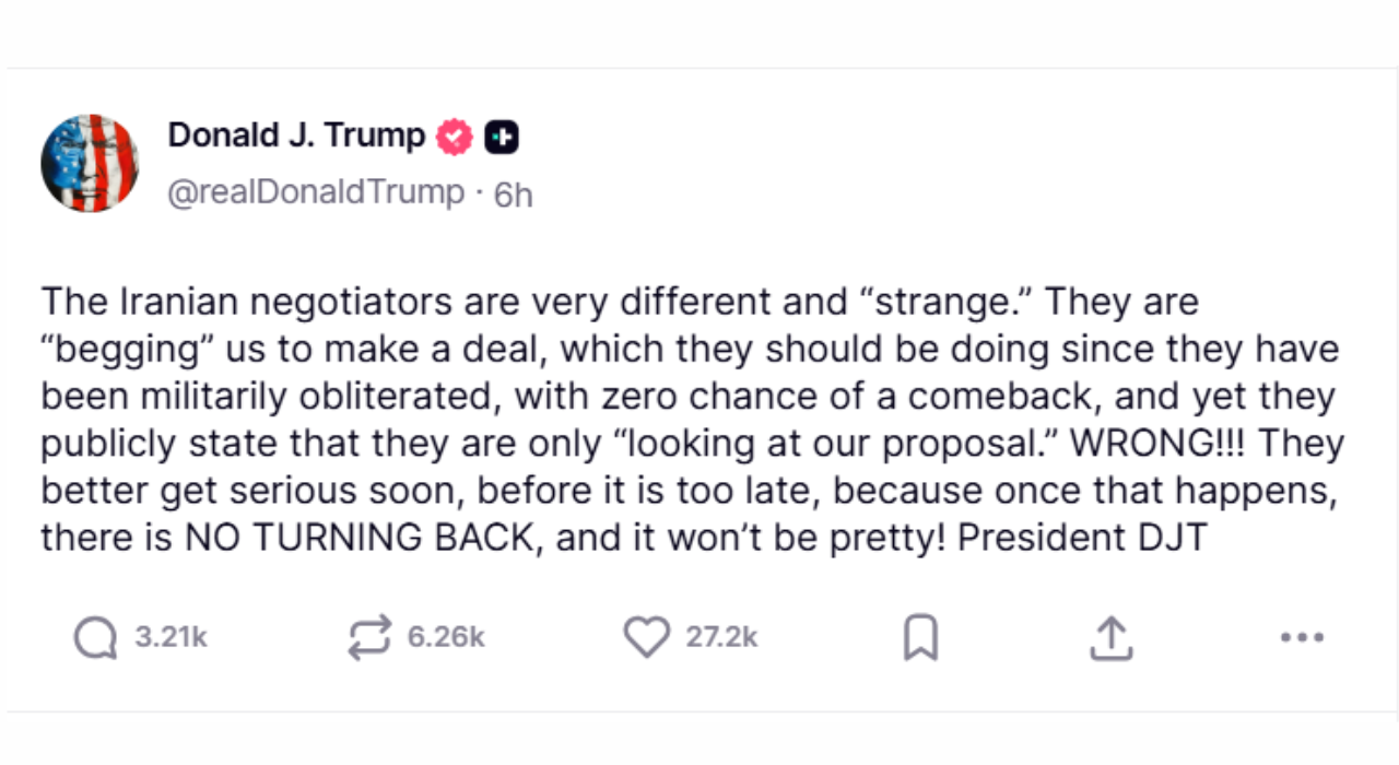 Truth Social @Donald J. Trump Truth Social Trump