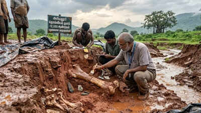 12,000-year-old fossil site uncovered in Tamil Nadu after heavy rainfall