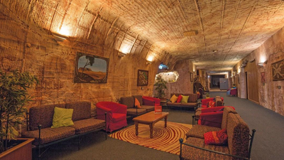 An underground world: The Australian town where life exists beneath ground, with churches and hotels under the desert