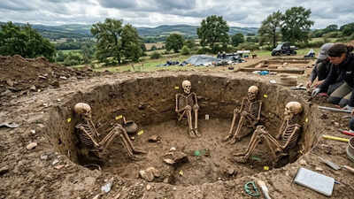 Ancient mystery unearthed in France: Why were these ancient Celtic dead placed sitting in their graves