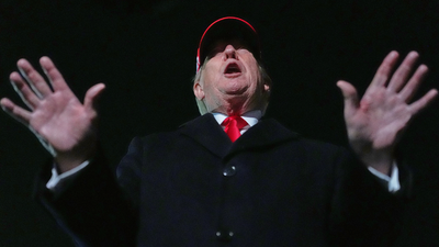 US President Donald Trump. (AP photo) Hormuz row: Iran takes '100% PhD' dig to mock Trump for 'blockading their blockade'