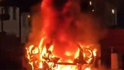 ‘Distressing’: Homes evacuated after car explodes outside Northern Ireland police station