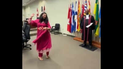 'Indians doing everything to escape India': Woman's garba move at Canada citizenship ceremony draws flak