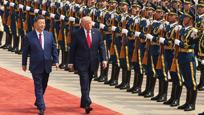 <p>Chinese President Xi Jinping and US President Donald Trump (AP photo)</p>
<p>” decoding=”async” fetchpriority=”high”></p>
</div>
<div>
<p><span title= The Xi exception: Why we saw a toned-down Trump in China