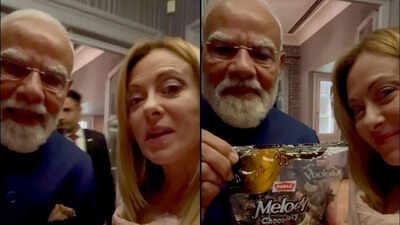 . Watch: PM Modi's surprise gift for Giorgia Meloni has a very 'Melodi' twist