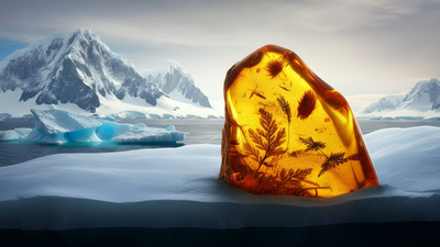 Scientists have discovered a fossilised piece of amber deep beneath the West Antarctic Ice Sheet, providing the first evidence of amber on the continent The tiny piece of amber that proves Antarctica was once a green rainforest
