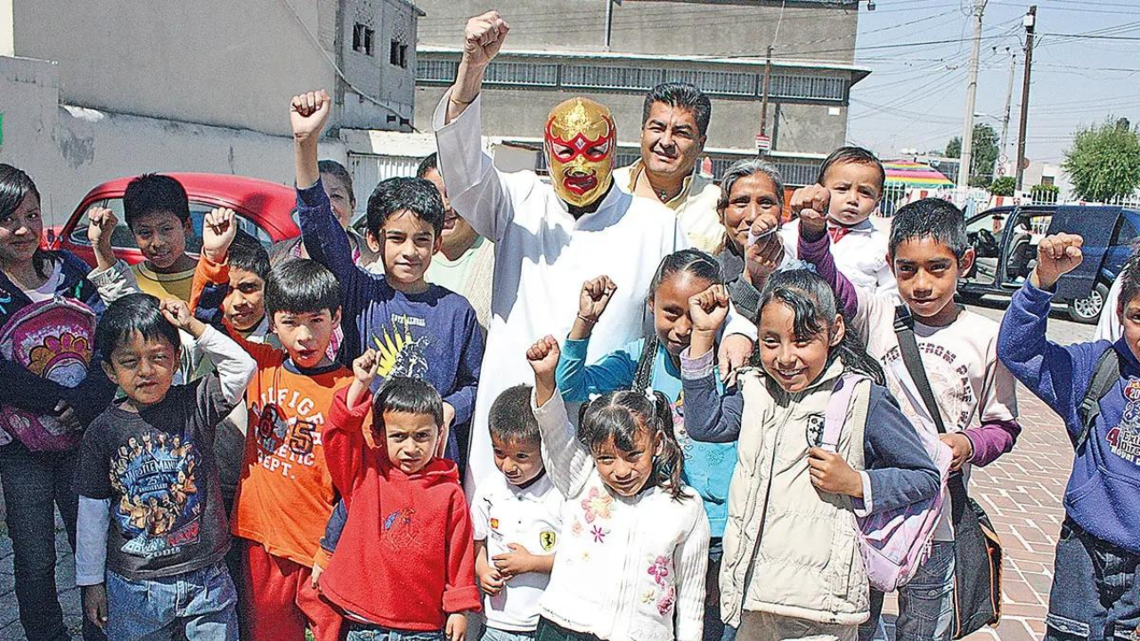 By day a priest, by night a wrestler: Meet the Mexican hero who raised money for an orphanage by fighting in wrestling rings
